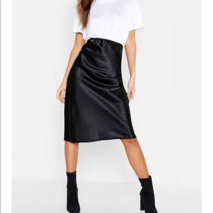 Black satin Skirt